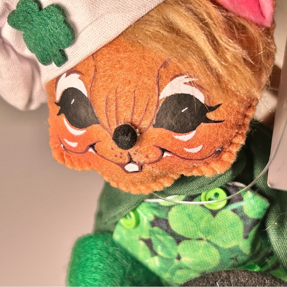 Annalee 6” Irish Chef Mouse with Chef Hat Coat and Shamrock Apron. NWT - Picture 6 of 14